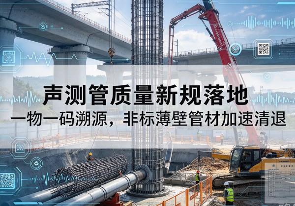 突泉声测管质量新规落地，一物一码溯源，非标薄壁管材加速清退